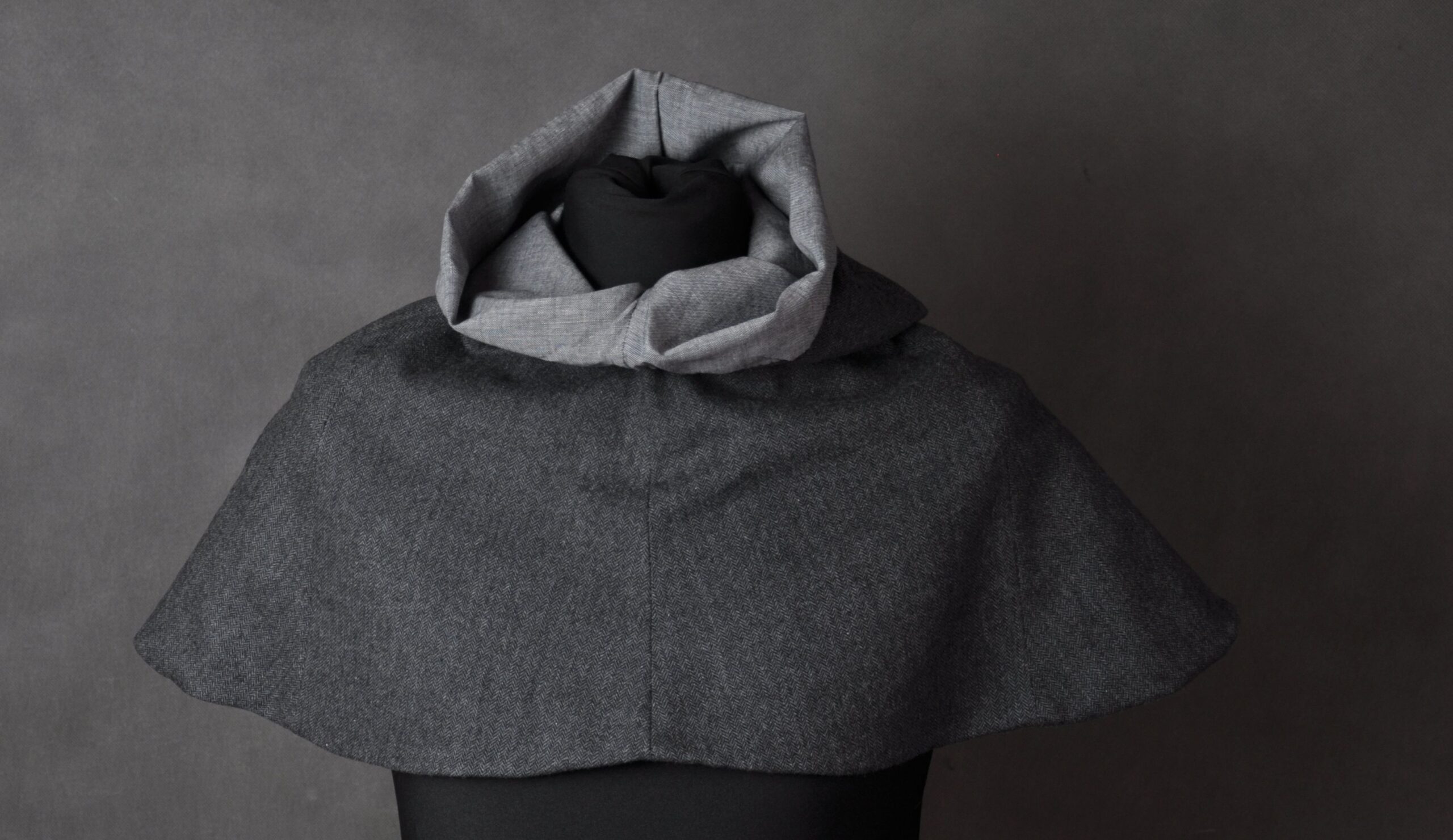 Woolen hood- grey